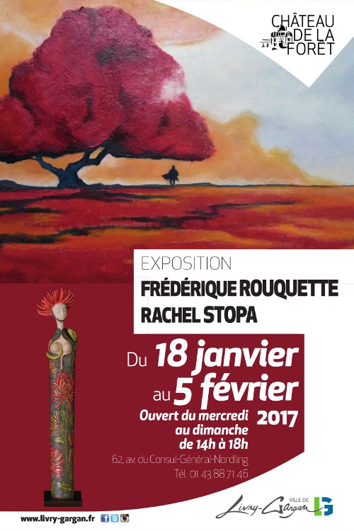 Livry-Gargan exposition Chateau Frédérique Rouquette Rachel Stopa 2017